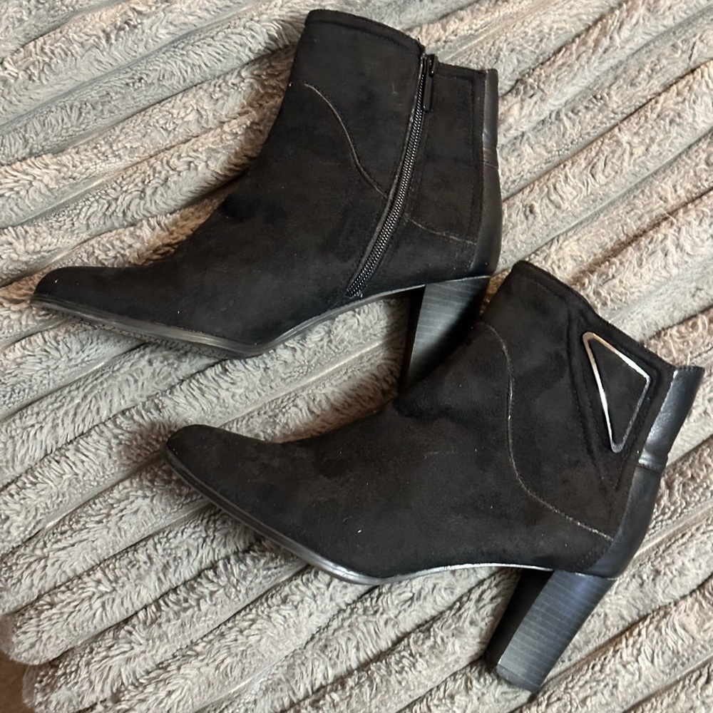 Black ankle boots
